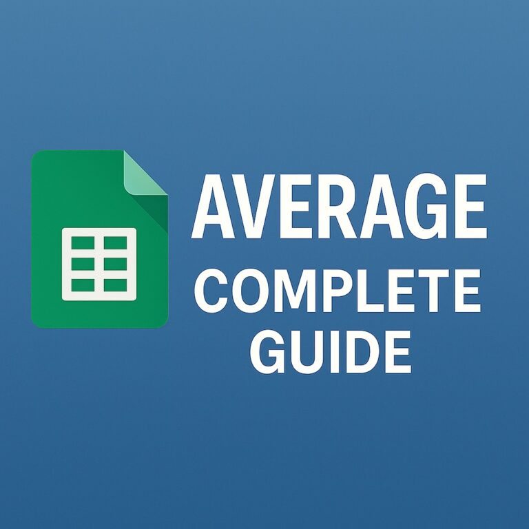 ✅ Mastering the AVERAGE Function in Google Sheets Effortlessly calculate insights from raw data using the AVERAGE function.