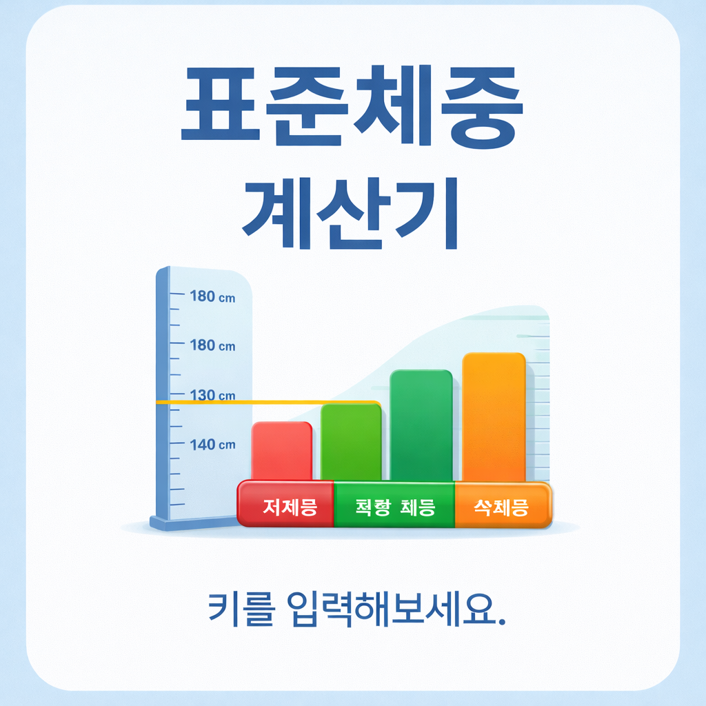 표준체중 계산기｜내 키에 맞는 정상 체중은 몇 kg일까?